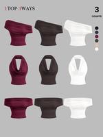 Burgundy + Dark Coffee + Off-White