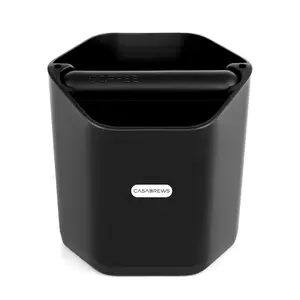 CASABREWS Espresso Knock Box 5-Inch Coffee Grounds Container for Espresso Machine, Barista Coffee Accessories for Home Coffee Bar