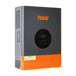 PowMr Split Phase 5000W 10000W 48VDC to 110V/220VAC Solar Inverter, 10KW with 120A MPPT Charge Controller, Peak Power:30000W, Max PV Input 6400W, Work for 48V Lead-Acid, Li Battery