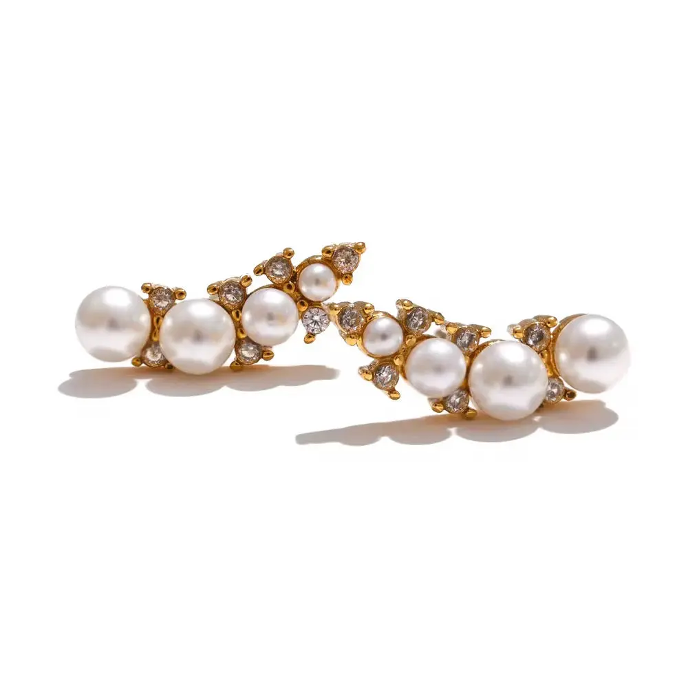 Leah pearl studs Leah pearl studs