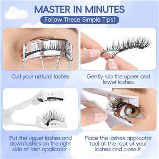 Magnetic Lash Set 5 Pairs with 1 Clip No Glue Required Reusable Natural False Lashes for Eyelashes Makeup Cosmetic DealsforYoursdays Magnetic Lash Set 5 Pairs with 1 Clip No Glue Required Reusable Natural False Lashes for Eyelashes Makeup Cosmetic DealsforYoursdays