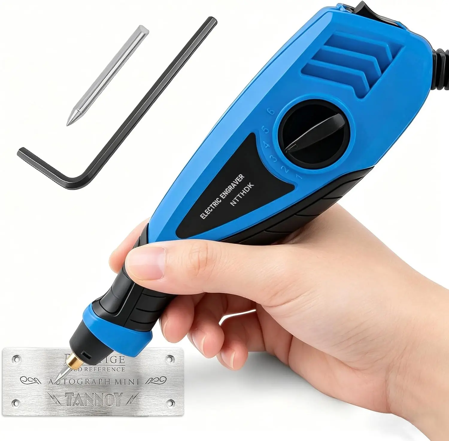 Engraving Pen, 25W 6 Speed Engraver, Engraving Machine for Wood| Engraver Pen Operates at 110V, DIY Engraving Tool, Comfortable to Hold, Etching Tool for,,, and Wood