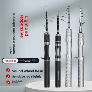 Vibration type micro-object luya rod UL ultra-short mini micro-object telescopic luya rod ML horse mouth rod fishing rod carbon portable