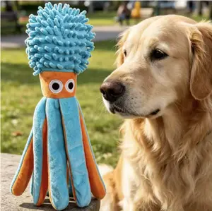 Soft Plush Octopus Dog Toy