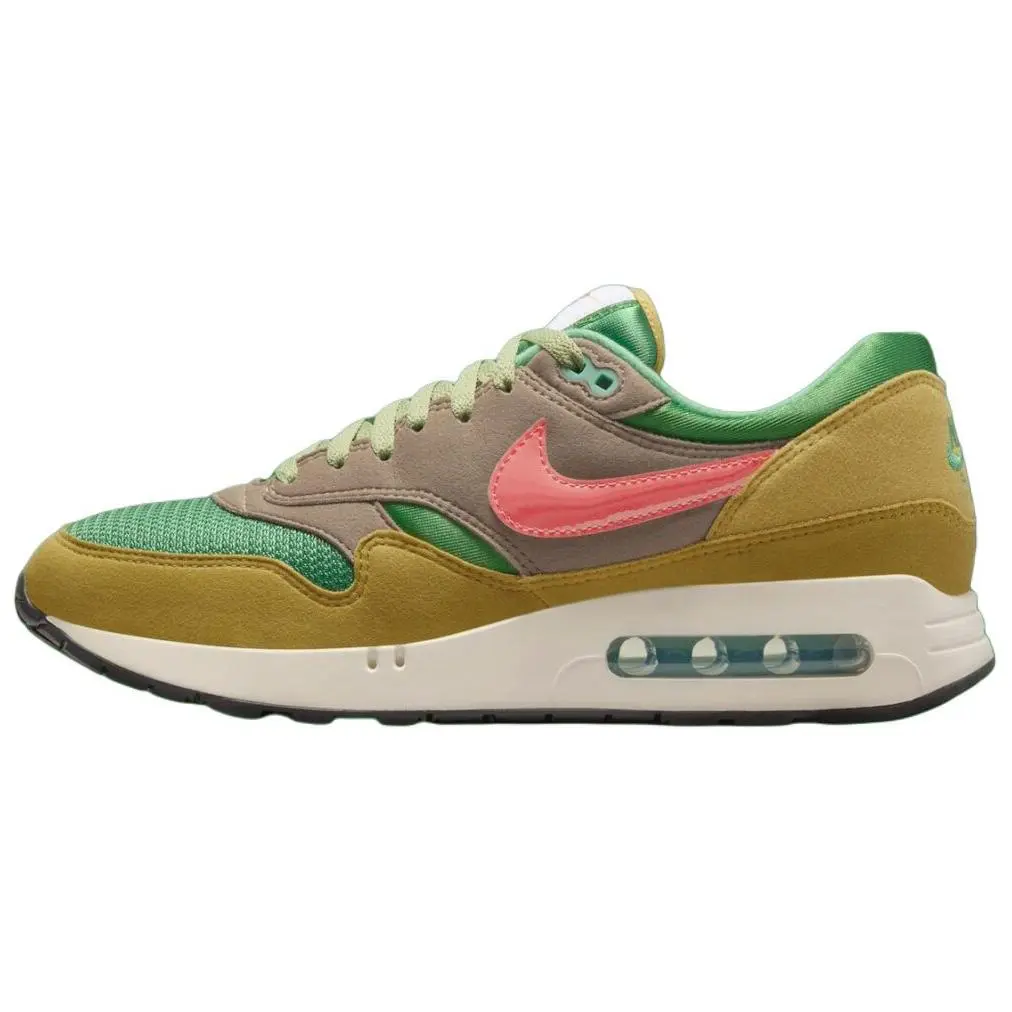 Men's Nike Air Max 1 '86 Powerwall "BRS" HF0551-300 Laces Round Toe No Heel Casual Trainers, All Seasons, Variant-Selected