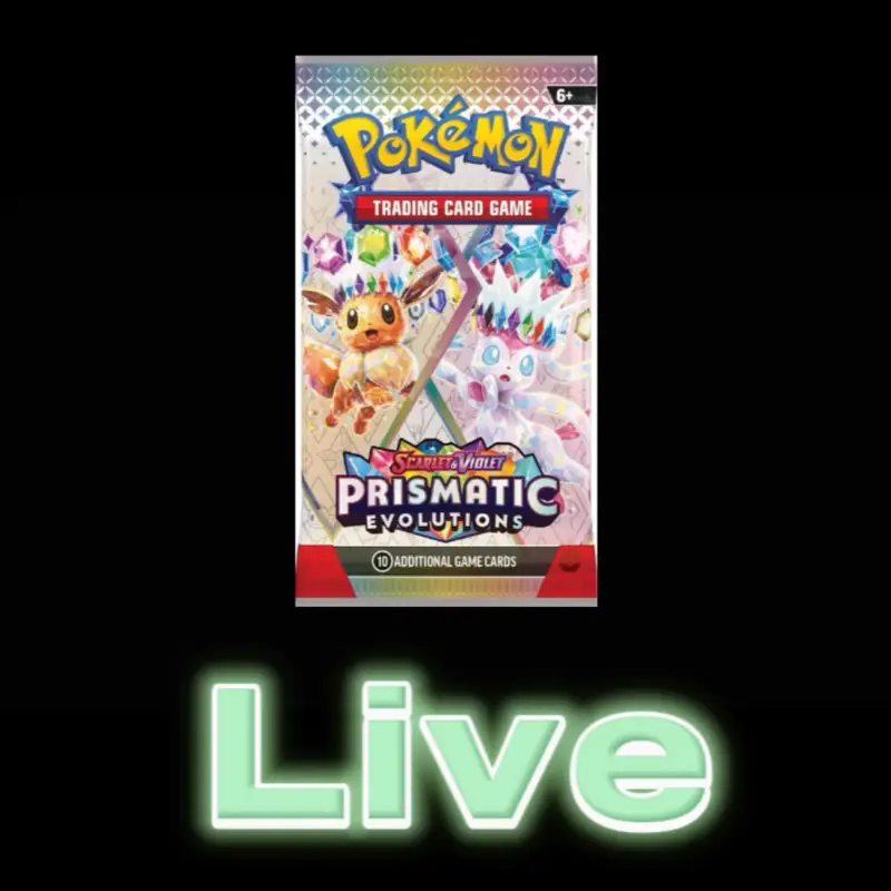 5 Prismatic evolution booster pack Pokemon