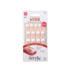 Salon Acrylic French Nails 28pc Rumour Mill KSA12, white