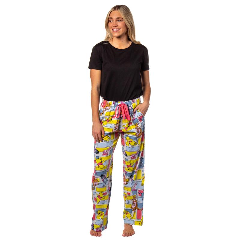 Disney Winnie The Pooh and Friends Tigger Eeyore Piglet Women's Lounge Bottom Pajama Pants