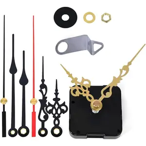 Clock Movement Mechanism Kit with 3 Pack Hands, Silent Sweep Quartz 12888 , DIY Replacement for Custom Clock