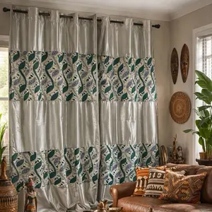 African Made Curtains Classic Ghana Design with Ankara Pattern Machine Washable High Quality Home Decor