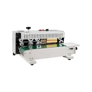 fathersdaygift VEVOR Continuous Bag Band Sealing Machine, 0.24-0.47 in/6-12 mm Seal Width, Horizontal Band Sealer Machine with Digital Temperature Control, Bag Sealer for 0.02-0.8 mm Plastic Bags with Count Function