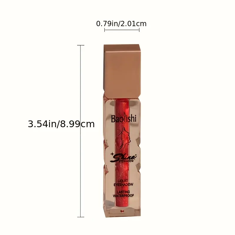Baoishi 12-Color Liquid Eyeshadow Glaze Cosmetic - Live Broadcast Exclusivity, Metallic-Shimmer Dual Texture, Blendable Sparkle Shine, Glossy High-Shine Finish, Ideal for Stage Makeup, Live Broadcast Exclusive, Shimmery, Exclusive Live Broadcast