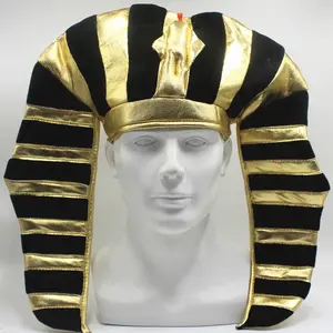 Halloween Easter Performance Party Hat Egyptian Golden Hat Pharaoh Hat Egyptian Pharaoh Hat Funny Snakehead Hat Masks