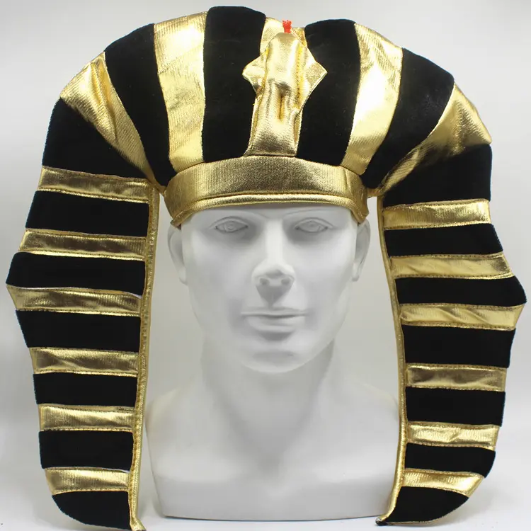 Halloween Easter Performance Party Hat Egyptian Golden Hat Pharaoh Hat Egyptian Pharaoh Hat Funny Snakehead Hat Masks