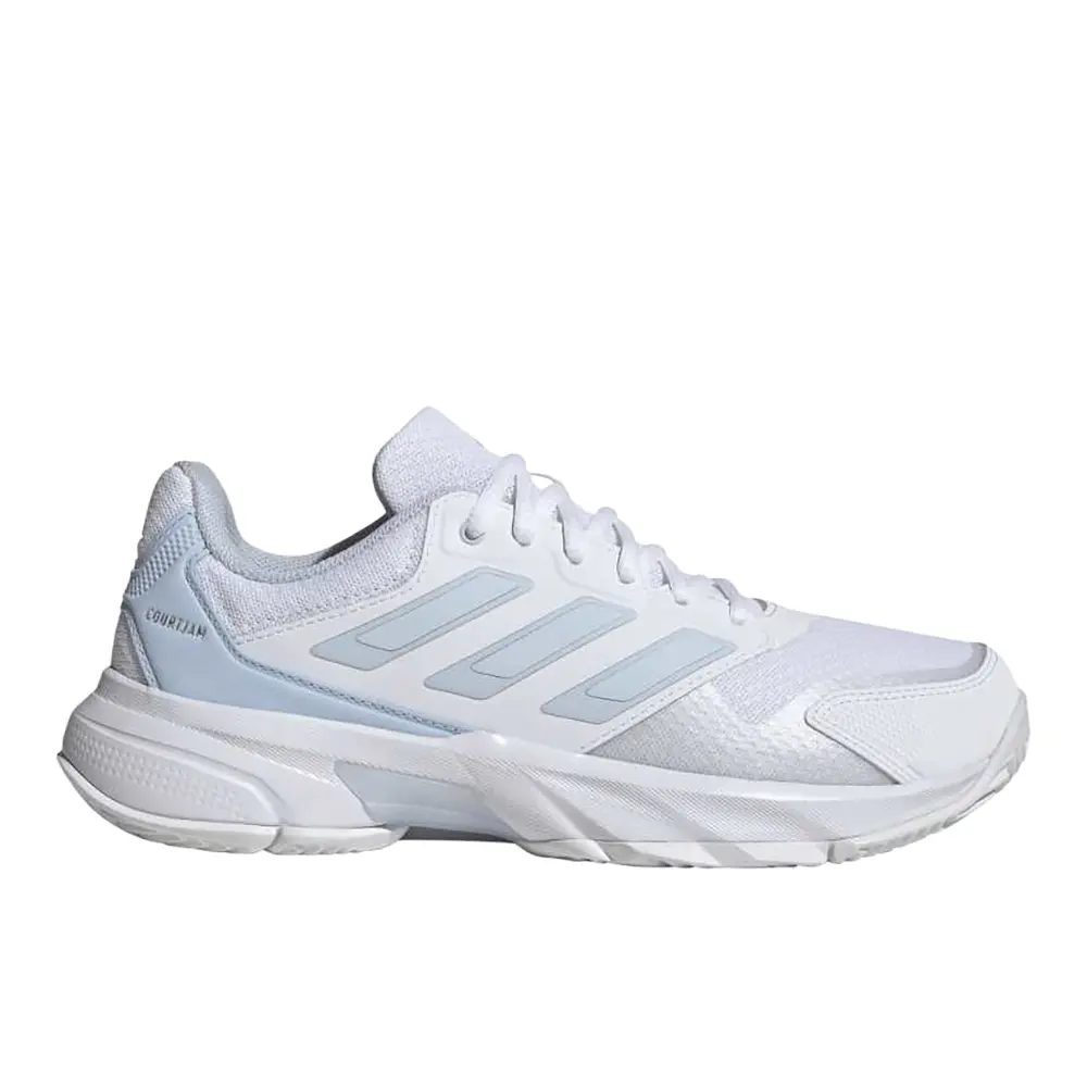 adidas Womens Courtjam Control 3 Tennis Sneakers Shoes - White