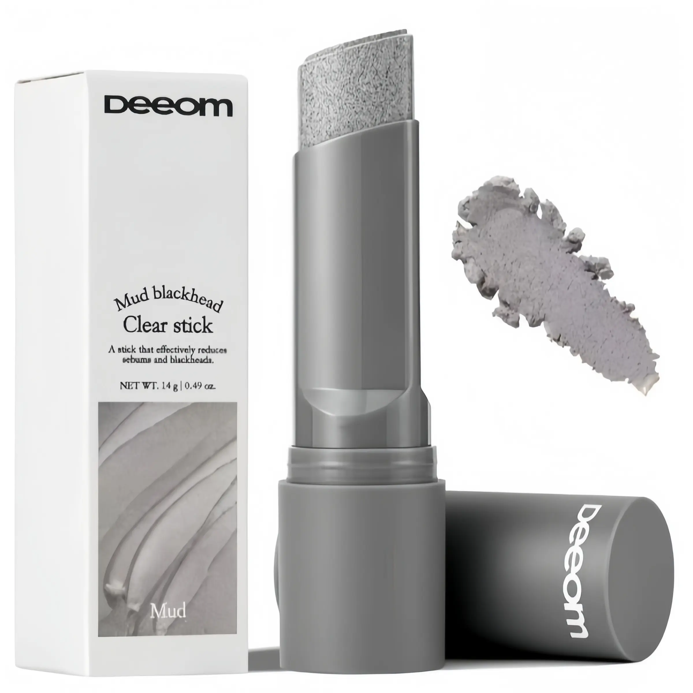 Deeom Korean Pore & Blackhead Stick for Oily &Combination Skin Deep Cleansing GentleExfoliation Soothing Hydration with Kaolin ClayCharcoal & Wash-Off Pore Cleansing Facial Mask forExcess Oil & Surface Buildup
