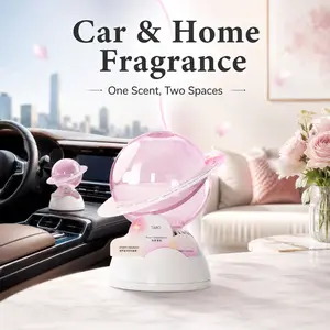 Aromatherapy diffusers, car diffusers, home diffusers, Bubble Universe, unique pink spherical design, 350ml large capacity, suitable for cars, bathrooms, bedrooms, and home decor—an excellent gift choice. No electricity required.