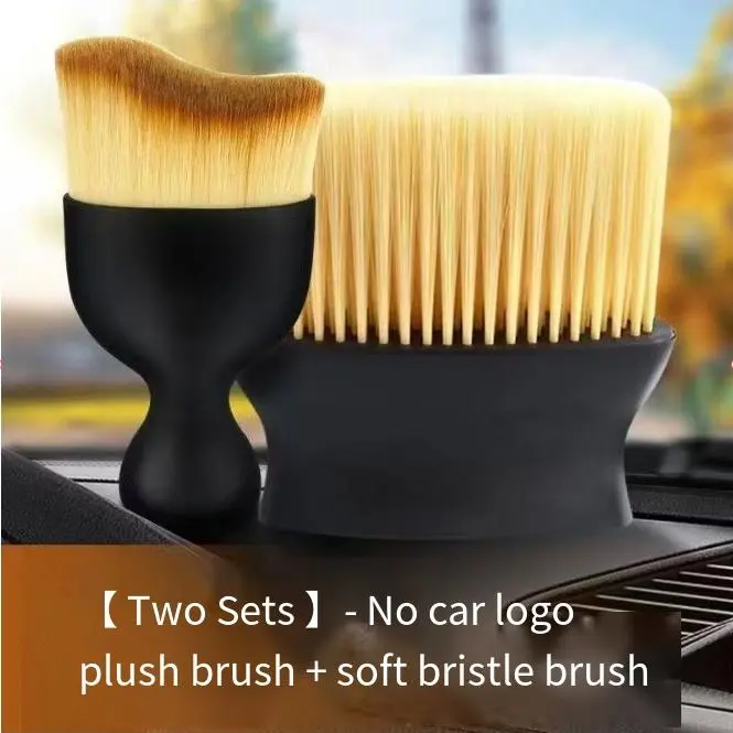 Car interior clear brush tool, air conditioning cleaning brush, car wash soft brush, gap dust removal brush
