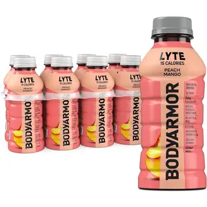 LYTE Sports Drink Low-Calorie Sports Beverage, Peach Mango, Coconut Water Hydration, Natural Flavors With Vitamins, Potassium-Packed Electrolytes, Perfect For Athletes, 12 Fl Oz (Pack of 8)