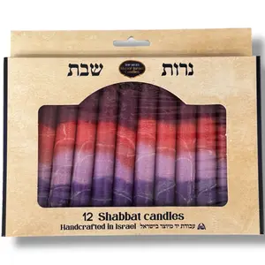 Shabbat Candle - 12 Pack - 5.5" Made in Israel