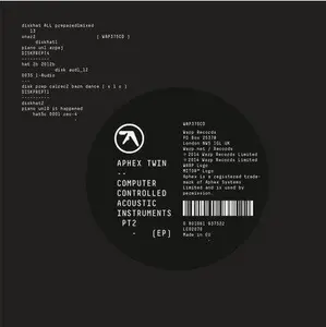 Aphex Twin - Computer Controlled Acoustic Instruments Pt2 (EP) NEW Vinyl Record 801061937515