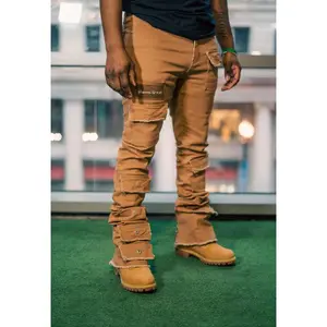 Apricot Stacked Jeans