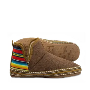 Ariat Ladies Fleece Brown & Serape Stripe Bootie Slipper AR2238-211