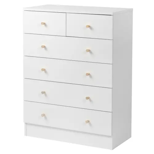 5 layers & 6 drawers-White