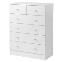 5 layers & 6 drawers-White