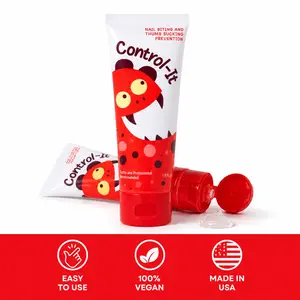 Control-It Cream - Stops Thumb Sucking and Nail Biting - Vegan - Made in the USA - Recommended for Ages 3 and Older - 2 Tubes for 4 to 6 Weeks of Use
