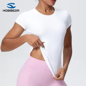HOBIBEAR Women's Loose-Fit Workout Tops - Breathable Quick-Dry Exercise Activewear Tee, Fitness Clothes Tops for Gym & Athletic Outfits,summervibes