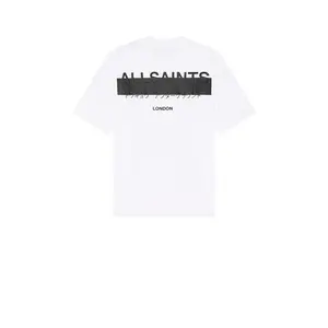 ALLSAINTS Redact Short Sleeve Crew in Ashen White