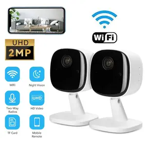 Mini Smart Home Surveillance Camera, 1 Set 2.4G WiFi Camera with Night-Vision, Indoor Remote Viewing Camera, Portable Camera for Home Security, Home Monitoring Camera