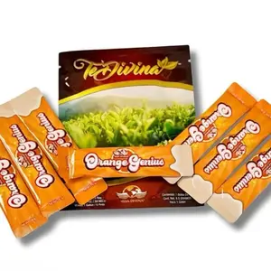 Orange Genius Juice Beverage - 30 Servings of Natural Ingredients for Energy and Concentration - Ideal for Healthy Living - Vitamin, Fruit Dietary Supplement