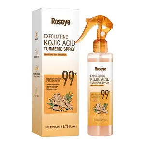 ROSEYE Peel Shot Keratin Care Kojic Acid Turmeric Spray 200ml Pore Clearing Exfoliating Formula Skin Repair Scrub for Daily Care