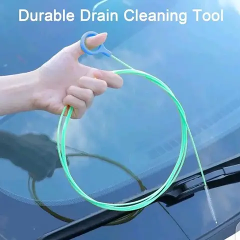 Auto Sunroof Drain Cleaning Tool - 78-inch Bendable Deep Clean Flexible Tube Brush, Car Detailing Products, Portable Plumbing Cleaning Equipment for Car Owners, Windshields