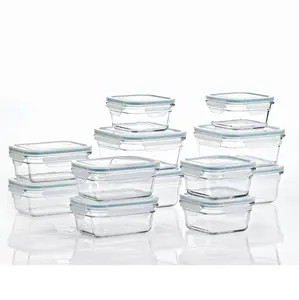 Glasslock 24 Piece Oven Microwave Safe Glass Food Storage Containers Set w/ Lids Kitchen Silicone