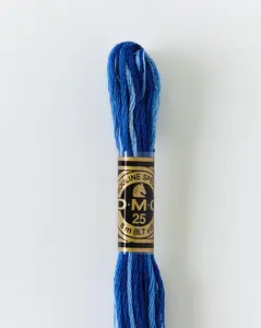 DMC Embroidery Stranded Thread - Six-Strand Embroidery Floss - 121 - Cyclades Blue Ombre