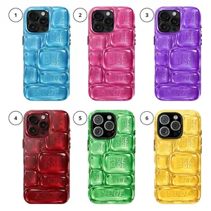 Cool Crush Ice Cube More colors Phone Case, 3D Visual Printed Graphic Hard Phone Cover, Anxiety Sensory Play Blue 17 Air Pro Max