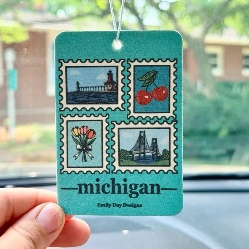 Michigan Car Perfume, Cherry -Scented Car Interior Accessories, Automotive Aroma Enhancer