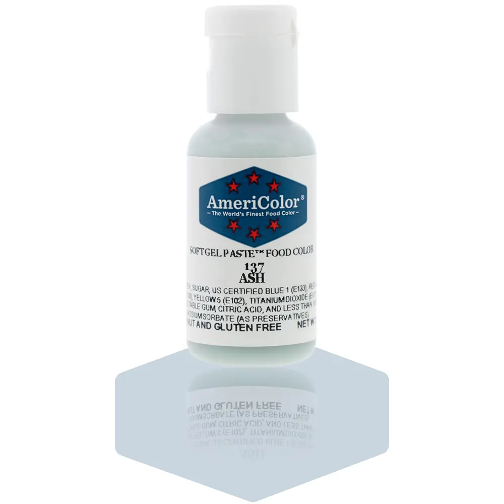 AmeriColor, Ash, .75 Ounce, Soft Gel Paste Food Color