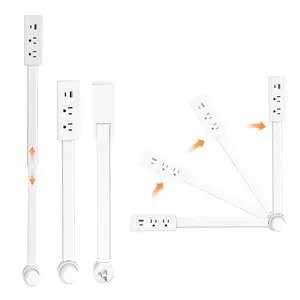 Power outlet extender Accesses hard-to-reach outlets Features USB-A, USB-C and 2 AC outlets Extends approximately 18-28 inches 180° rotatable For use behind sofas, nightstands, desks