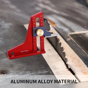 Aluminum Woodworking Height Gauge, Dual Scale Vernier Caliper, Manual Measurement for Desktop Saw and Router Table, No Battery Required