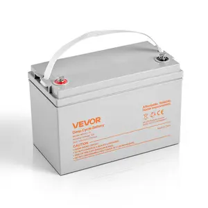fathersdaygift  VEVOR 12V 75Ah Deep Cycle Battery, Sealed AGM Technology, Rechargeable Lead Acid AGM Battery, Backup Replacement for Scooters, Electric Mobility Wheelchair, Solar System Off-Grid Home Energy Storage