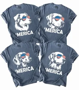 Comfort Colors 50+ Dog Funny 4th of July Shirt, Merica Golden Retriever Shirt, 4th of July Australian Shepherd Dog Shirt, Labrador Retriever Mom Gift, Patriotic Dog Tee, Dachshund Lover Shirt, 4th of July Gift, 4th of July Dog Shirt - AG
