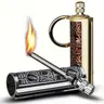 Vintage Unisex Portable Compact Permanent Match Lighter - 10000 Times Ignition, Waterproof Outdoor Camping Survival-Themed Stove Accessories, Emergency Tool (Kerosene Not Included)