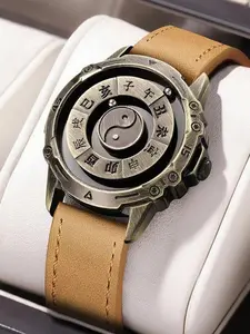 A ladies' vintage magnetic watch, suitable for daily casual wear, with a unique non-reflective design that sets it apart from traditional watches, adding to the vintage, Vintage Quartz Watch