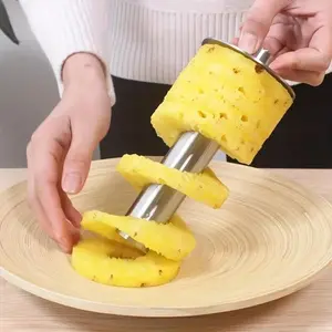 2025 Brand New Pineapple Corer And Slicer Tool - Stainless Steel Fruit Peeler Corer with Sharp Blade, Ideal for Home and Kitchen Utensils - Scissors