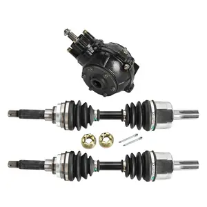 Suisuitong 4WD Front Rear Drive CV Axle and Go Kart Differential Axle Gearbox Housing Case for Four Wheeler Drive Karting ATV UTV Drift Trike Golf Cart Quad Buggy Moped 4 Wheeler Project Bikes Upgrade