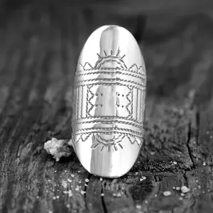 Retro Bohemian Moon and Wind Wide-face chunky Statement Ring, Unisex Style Wedding Engagement Promise Bride eternity Ring Anniversary Rings Father's Day/ birthday/ anniversary Gift Fashionable and Versatile Accessory High quality Fine Women's jewelry